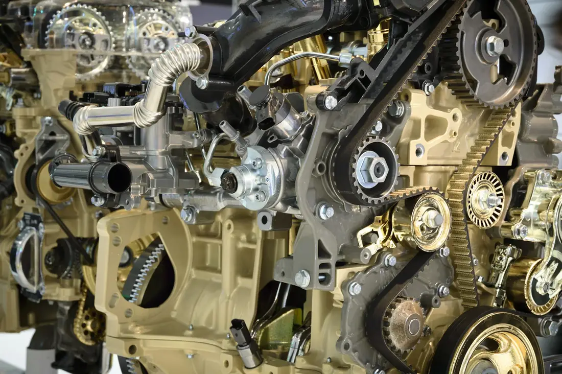 Motorcycle workshop where fasteners are fitted
